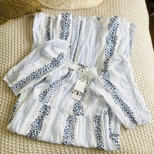 Zara off the shoulder Tiered Blogger Favorite Dress